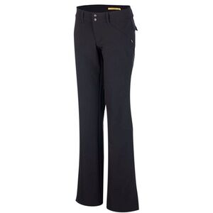 Lole Womens Black Travel Pants Sz 8 Nano Carbon Light Flare Leg UPF 50 Stretch
